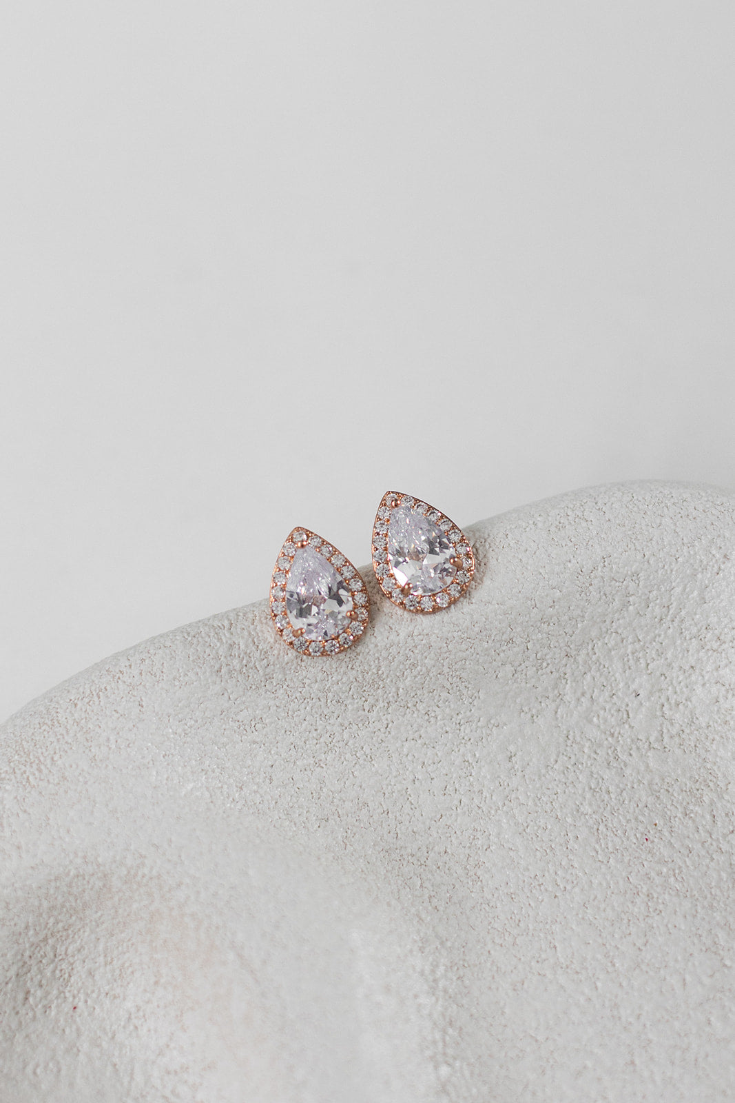 Buy Celestine - Classic Crystal Teardrop Bridal Stud Earrings online | The White Collection Australia