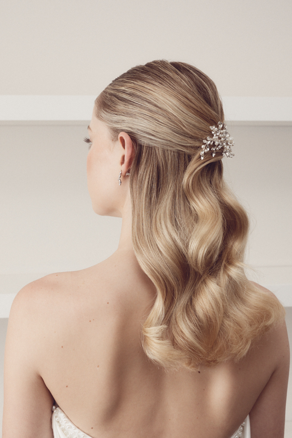 Buy Daphne - Delicate Crystal & Pearl Cluster Bridal Hair Combonline | The White Collection Australia