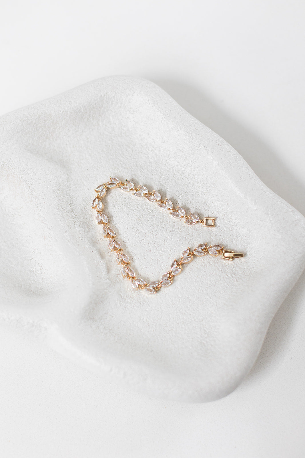 Buy Emma - Marquise Leaf Crystal Bridal Bracelet online | The White Collection Australia