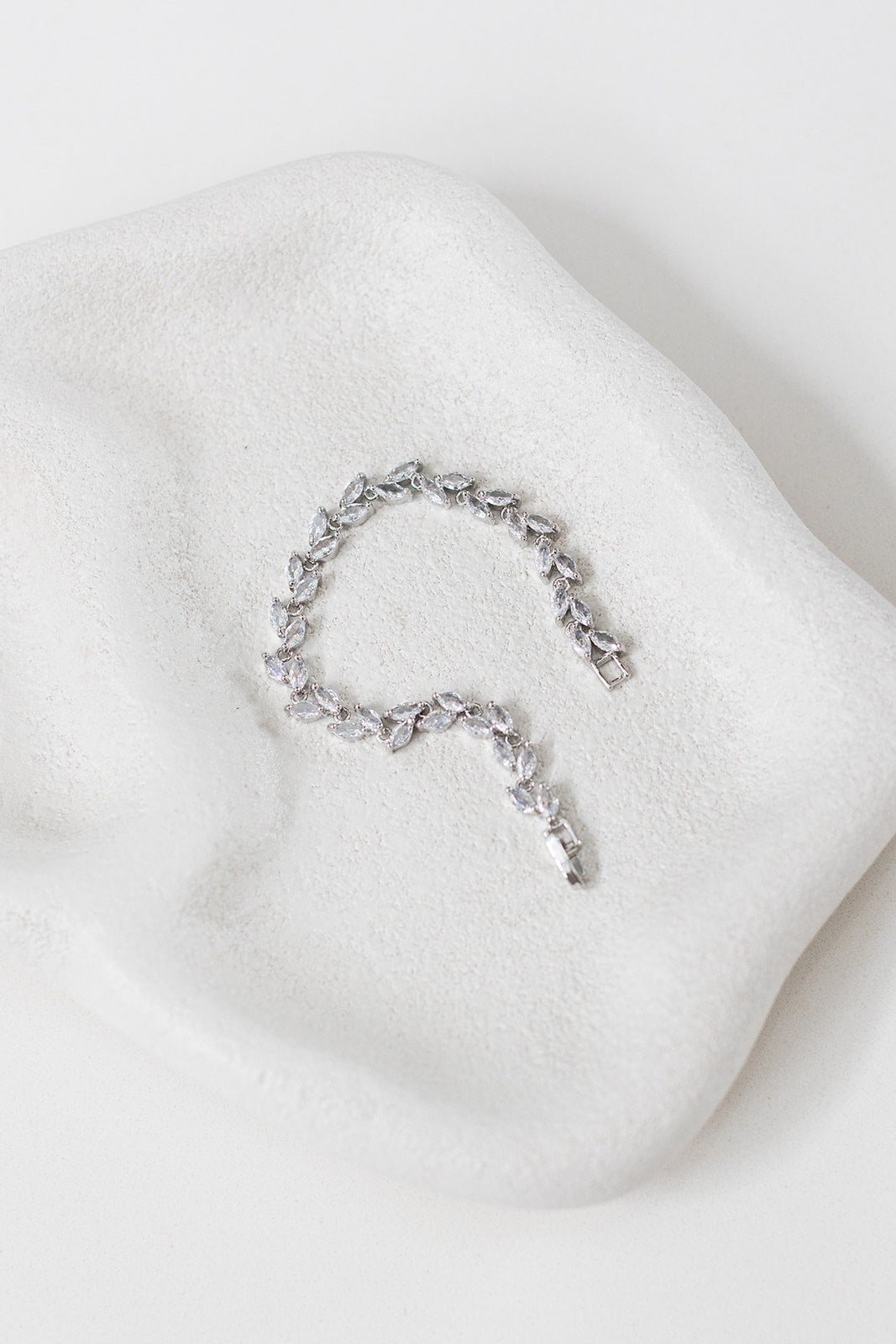 Buy Emma - Marquise Leaf Crystal Bridal Bracelet online | The White Collection Australia