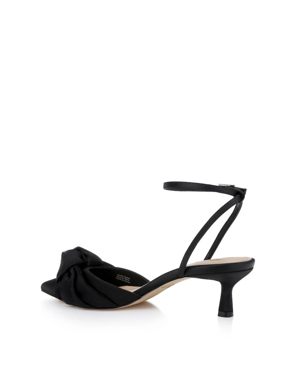 Favor - Pointed Toe Kitten Heels - Black