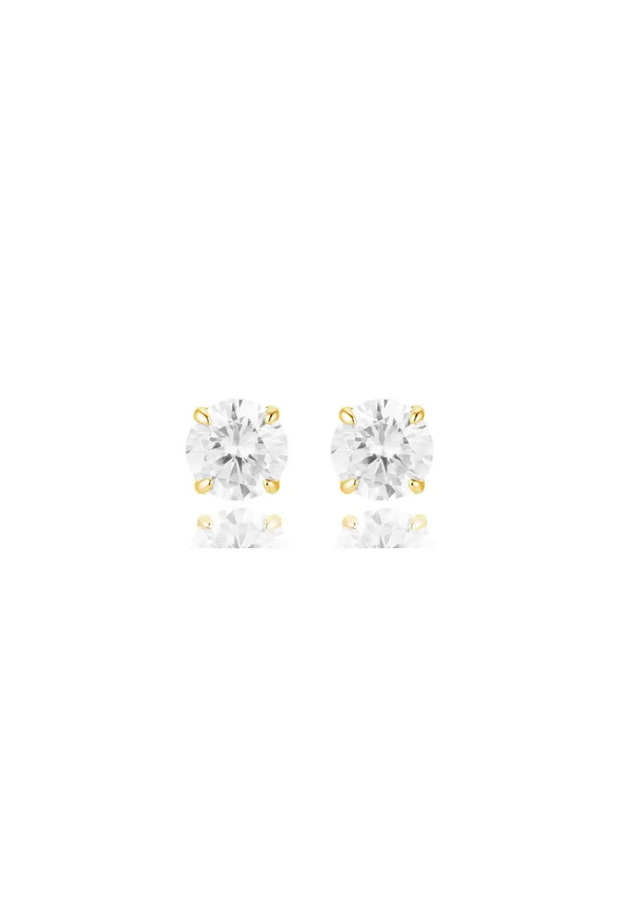 Buy Lola Knight - Jacinta - Crystal Stud Earrings - 18K Gold online | The White Collection Australia