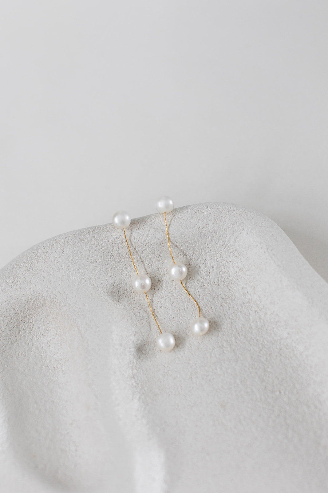 Buy Jade - Freshwater Pearl Drop Bridal Earrings online | The White Collection Australia