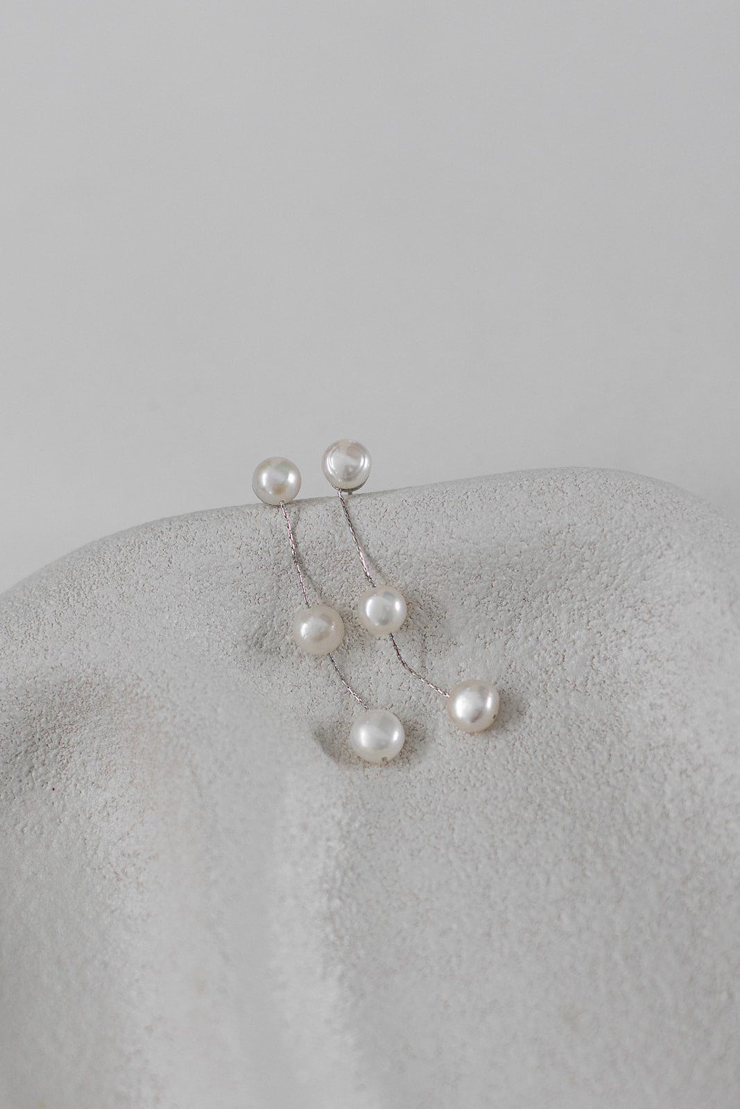 Buy Jade - Freshwater Pearl Drop Bridal Earrings online | The White Collection Australia