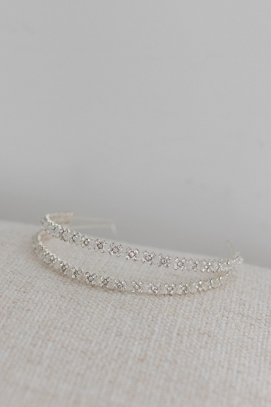 Buy Lauren Crystal - Crystal Bridal Double Headband online | The White Collection Australia