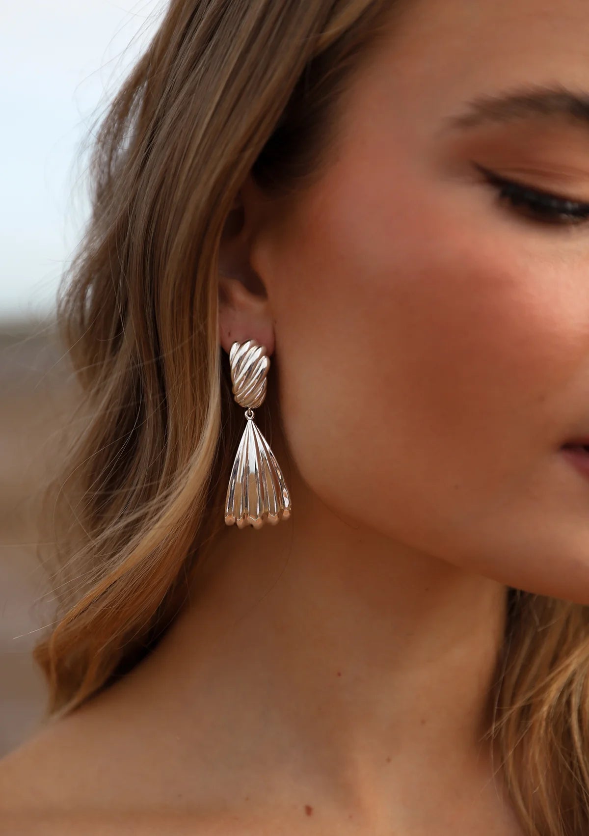 Lola Knight - Marina - Vintage Inspired Bridal Drop Earrings - Silver