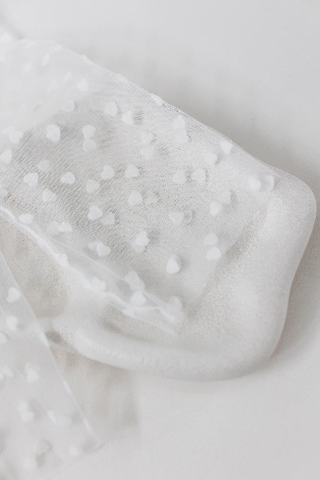 Buy The White Collection Accessories - Mia - White Heart Tulle Gloves online | The White Collection Australia