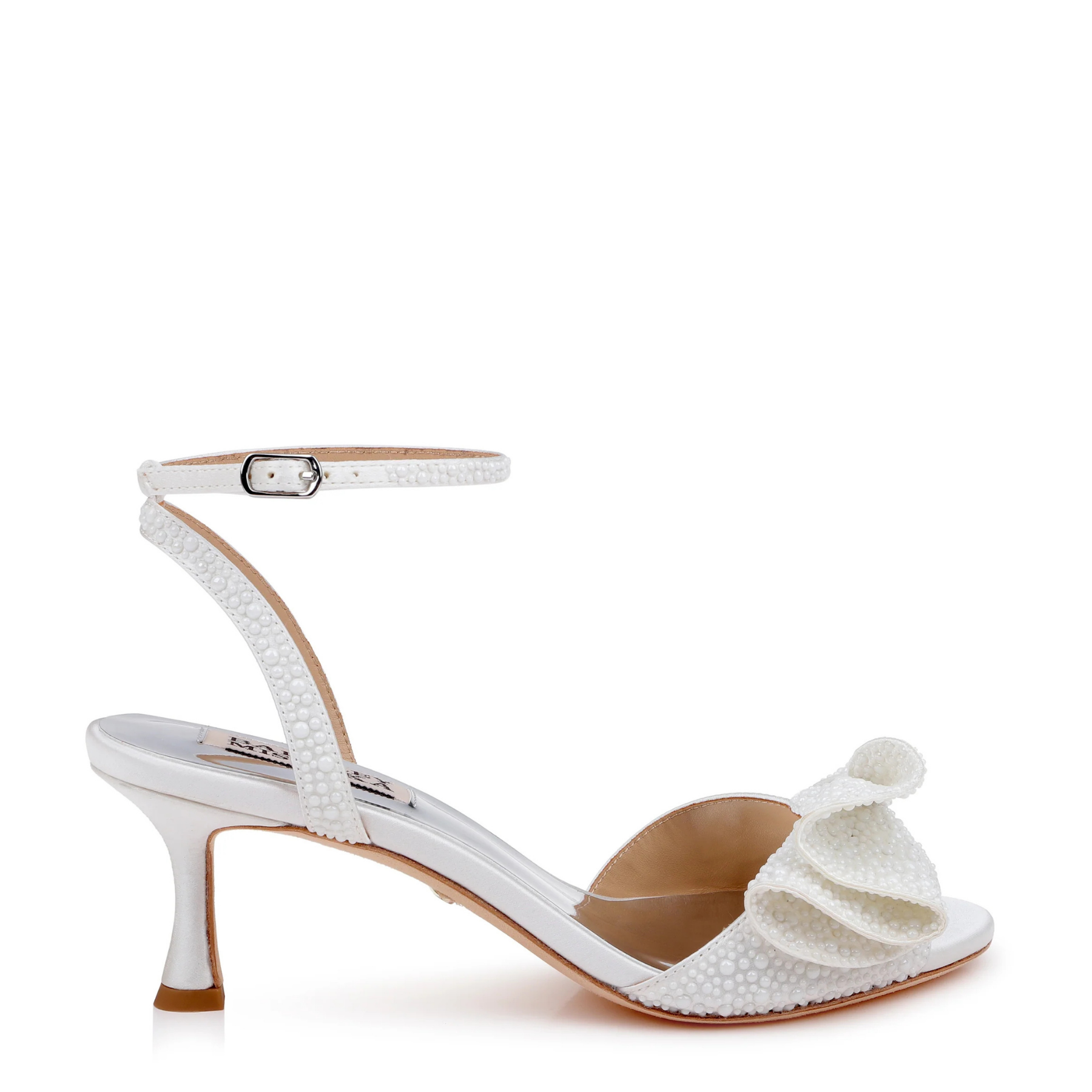 Remi - Statement Kitten Heel - White