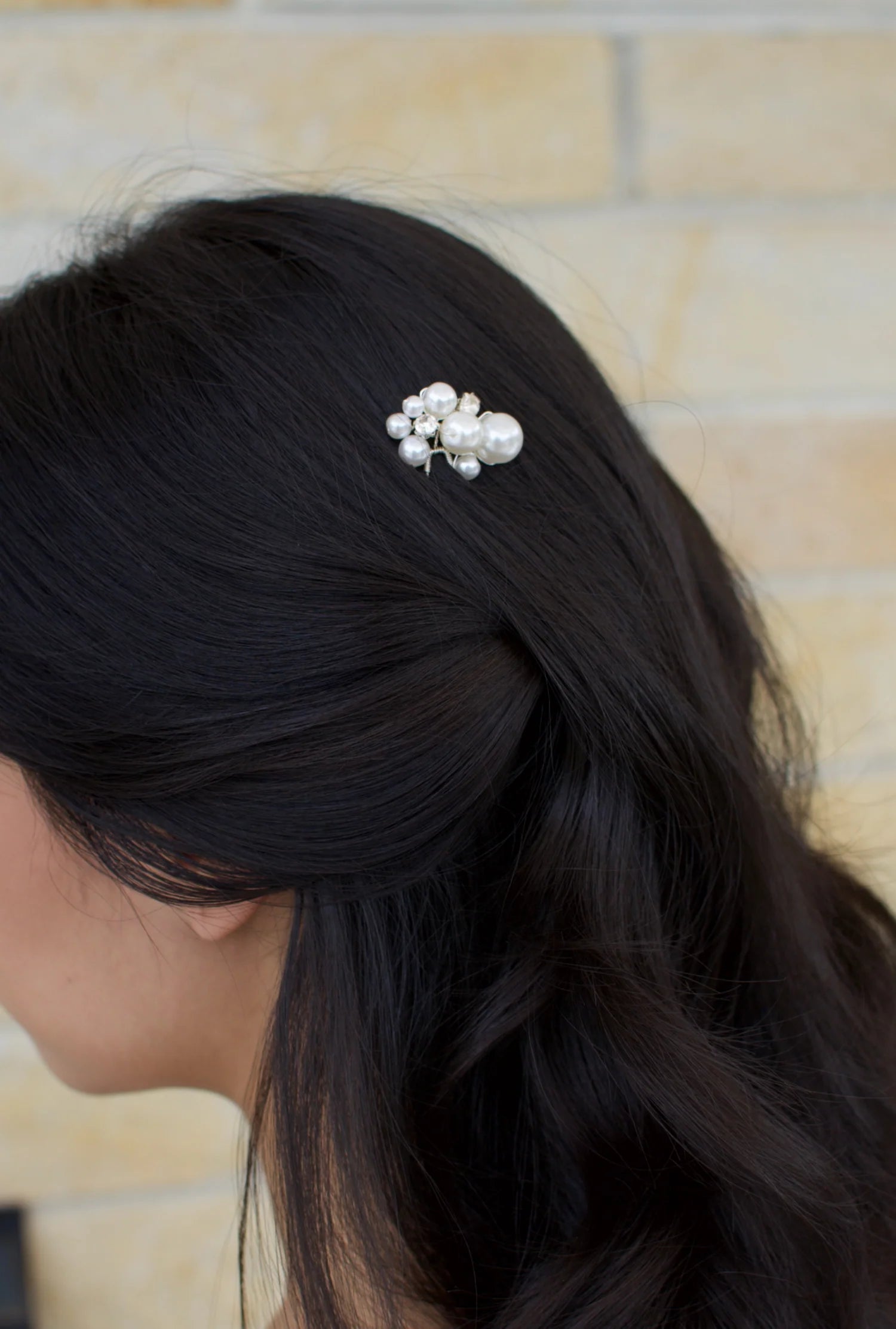 Pippa - Pearl & Crystal Bridal Hair Pin