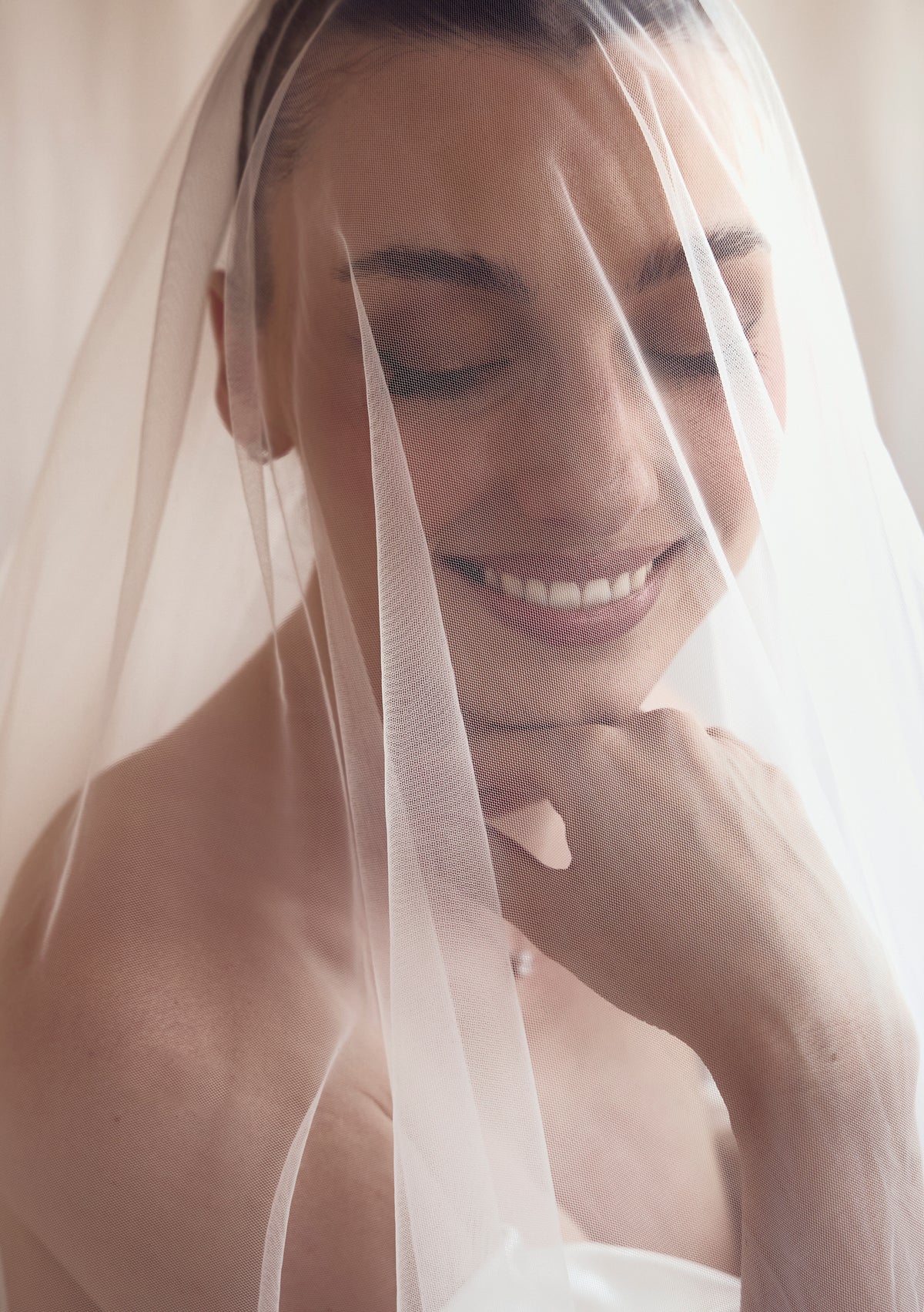 Lola Knight - Stevie - Ivory Mantilla Lace Wedding Veil