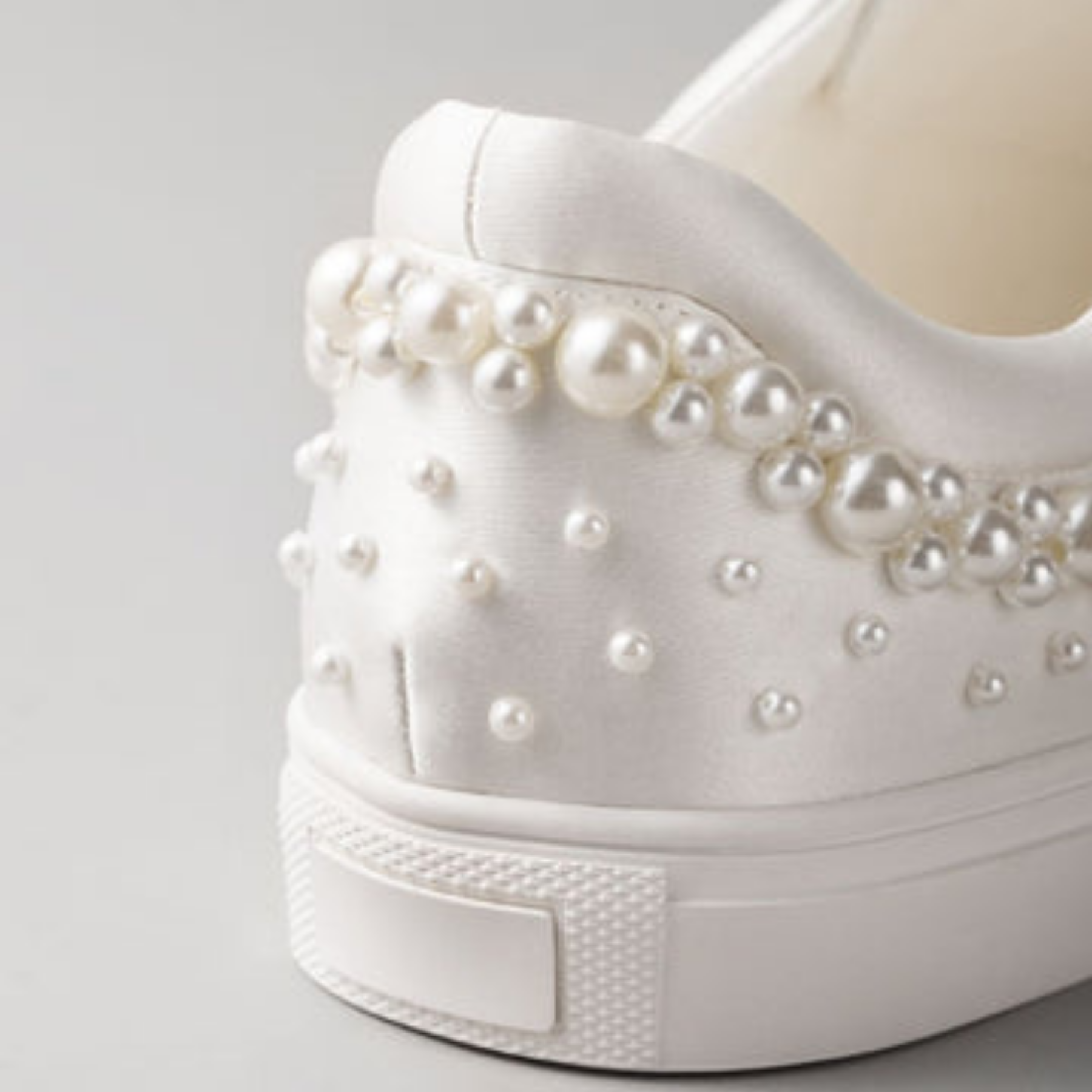 Tessa - Tessa Pearl Wedding Sneakers - Ivory