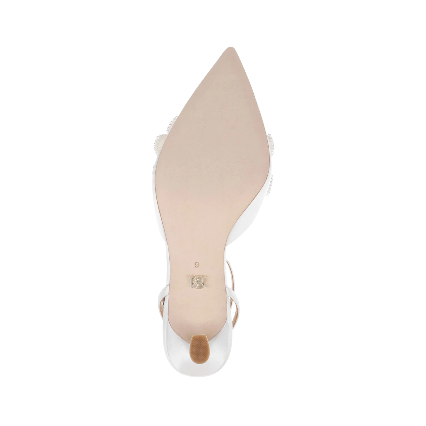Whitman - Pointed Toe Ankle Strap Pump - White Satin