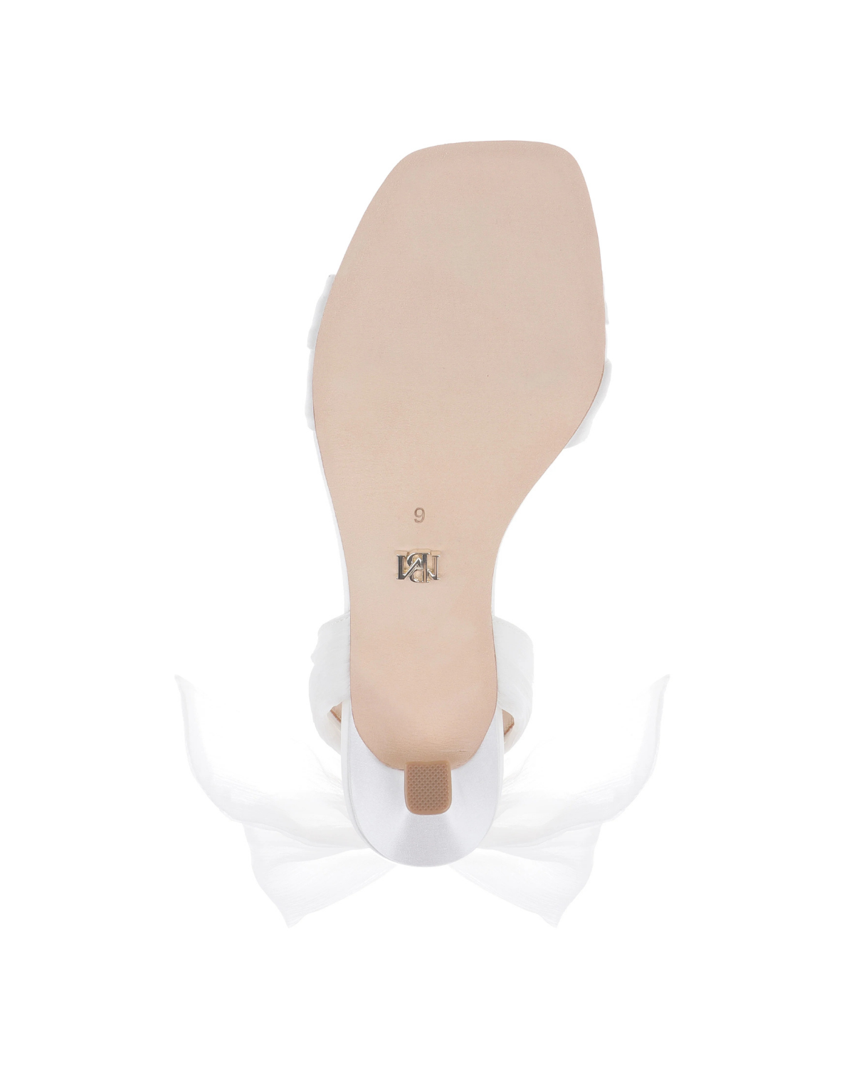 Yanis - Ankle Wrap Heeled Sandal - Soft White Satin