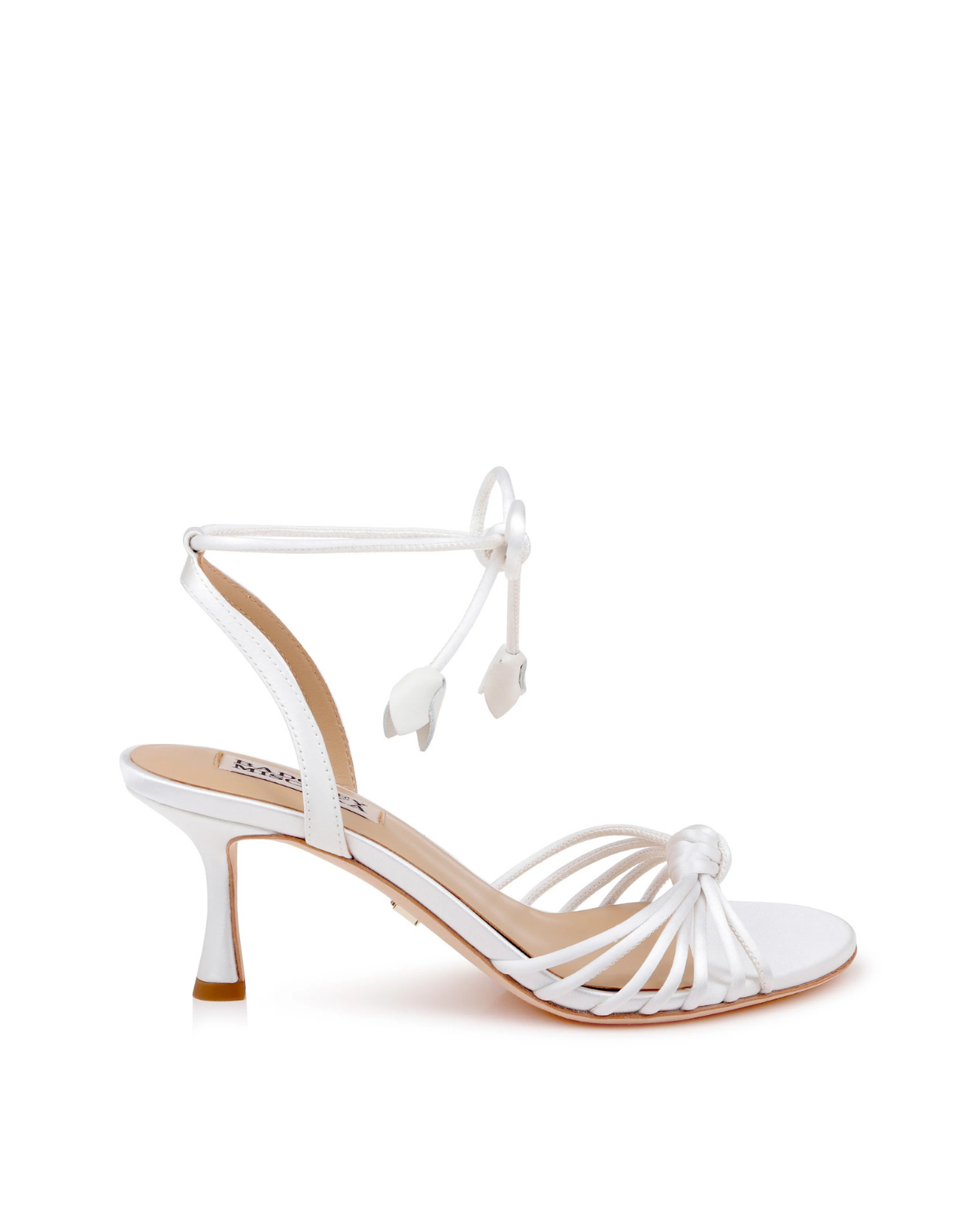 Yelena - Leather Ankle Strap Sandal - Soft White