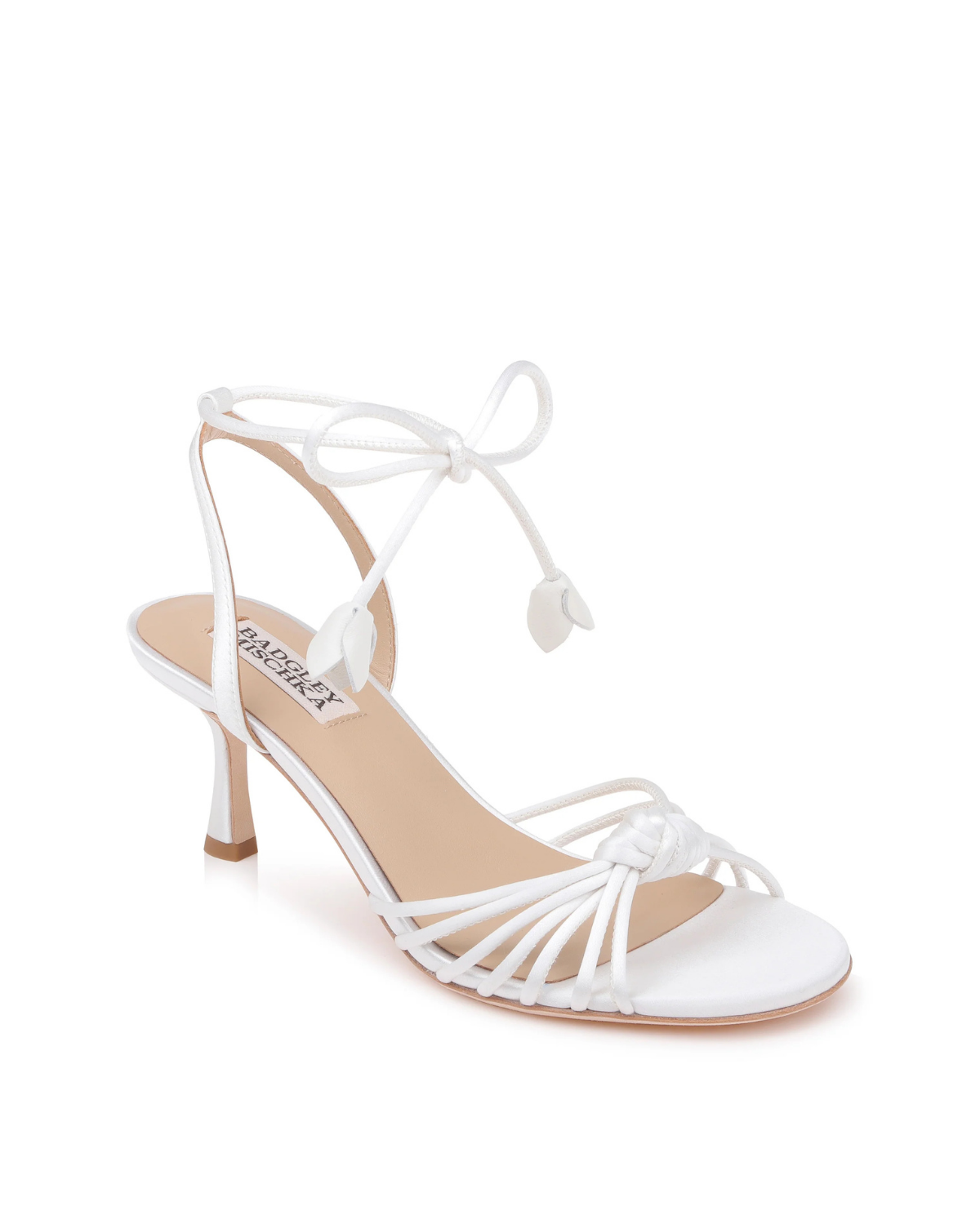 Yelena - Leather Ankle Strap Sandal - Soft White