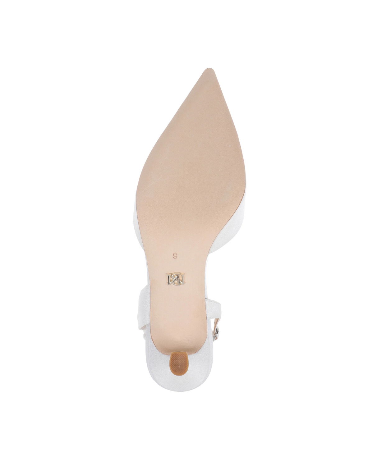 Yuan - Bow Slingback Pump - White Crepe