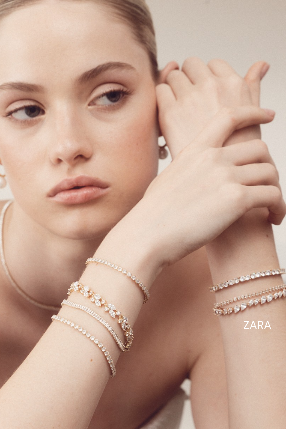 Buy Zara - Crystal Teardrop Bridal Bracelet online | The White Collection Australia