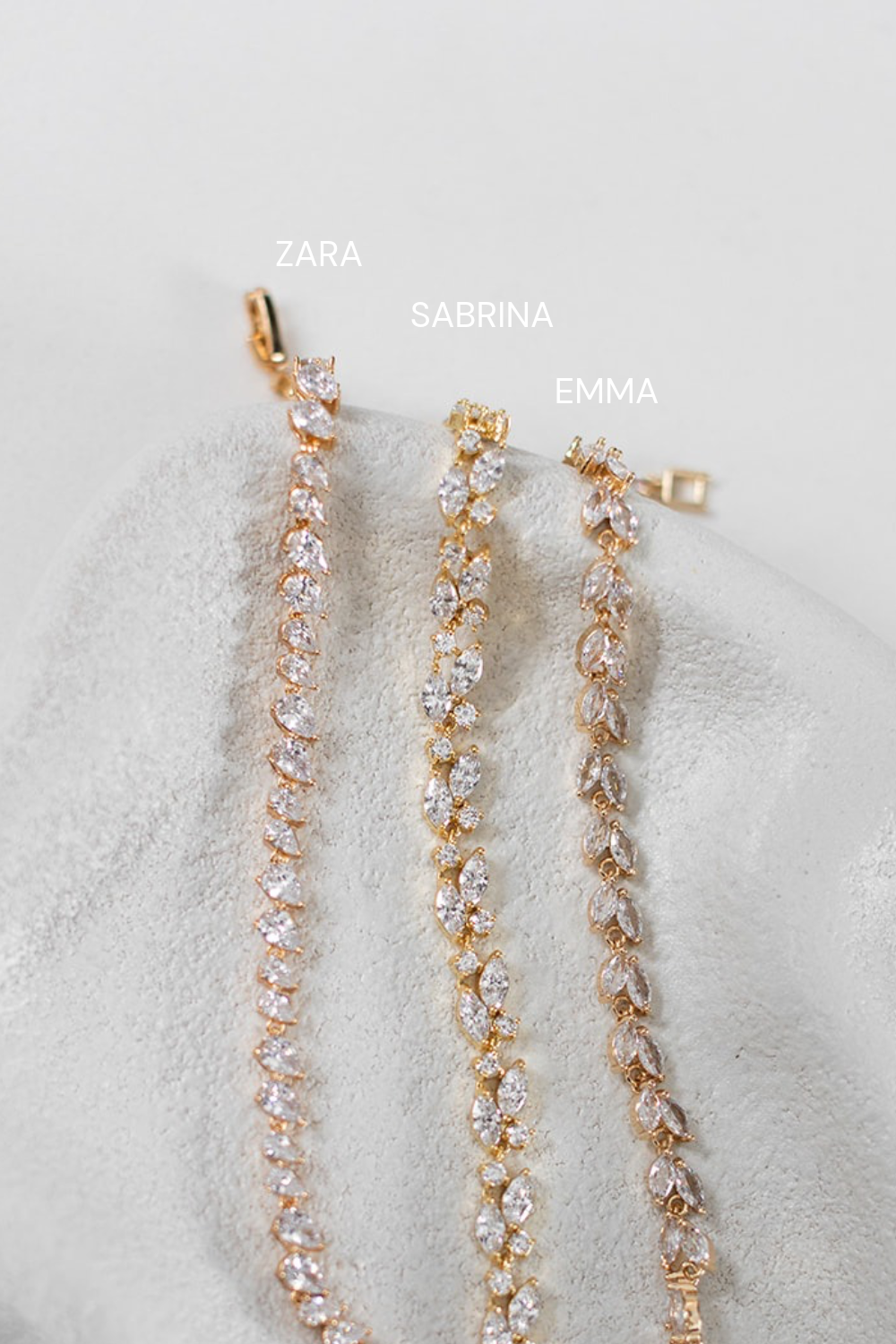 Buy Zara - Crystal Teardrop Bridal Bracelet online | The White Collection Australia