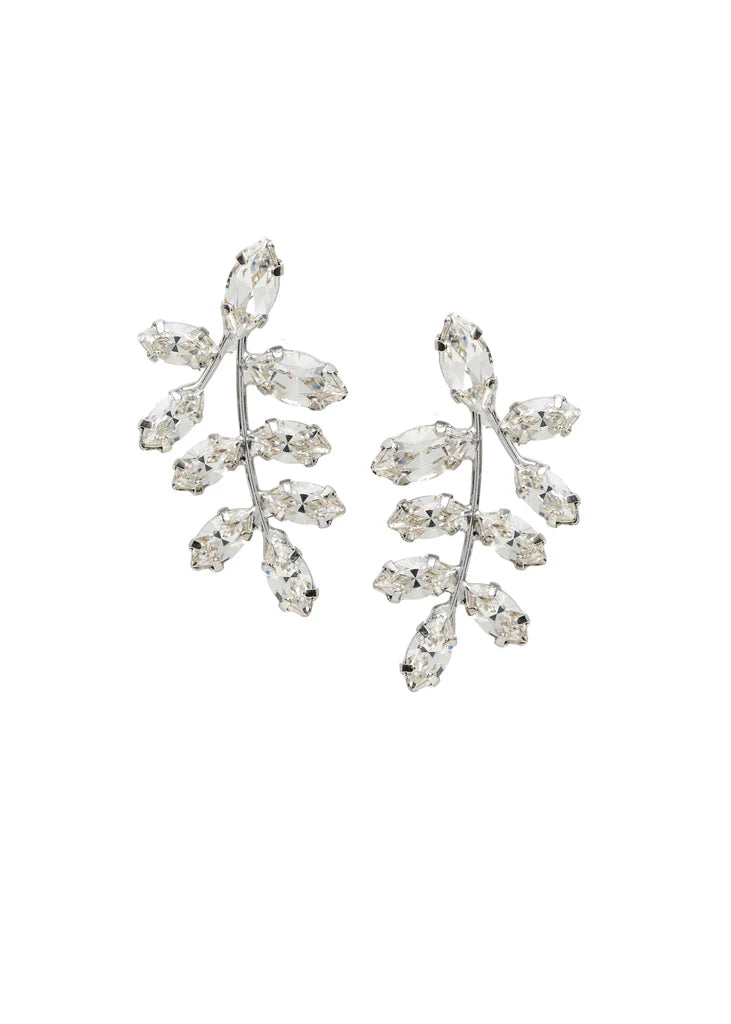 Buy Elizabeth Bower - Eden Mini Cluster Crystal Stud - Gold online | The White Collection Australia