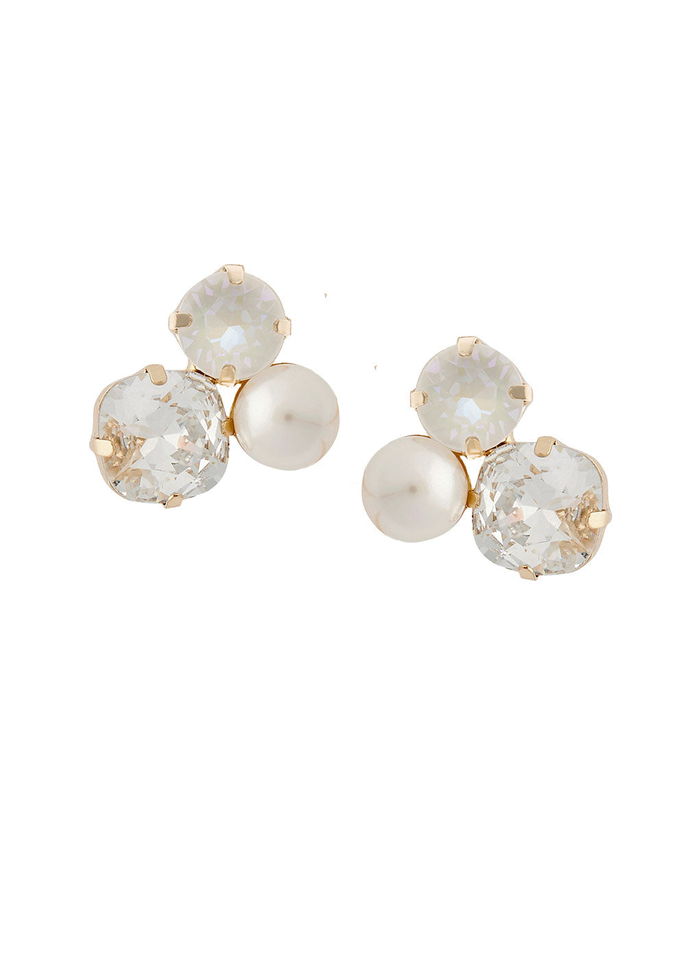 Buy Elizabeth Bower - Asher Cluster Stud - Gold online | The White Collection Australia