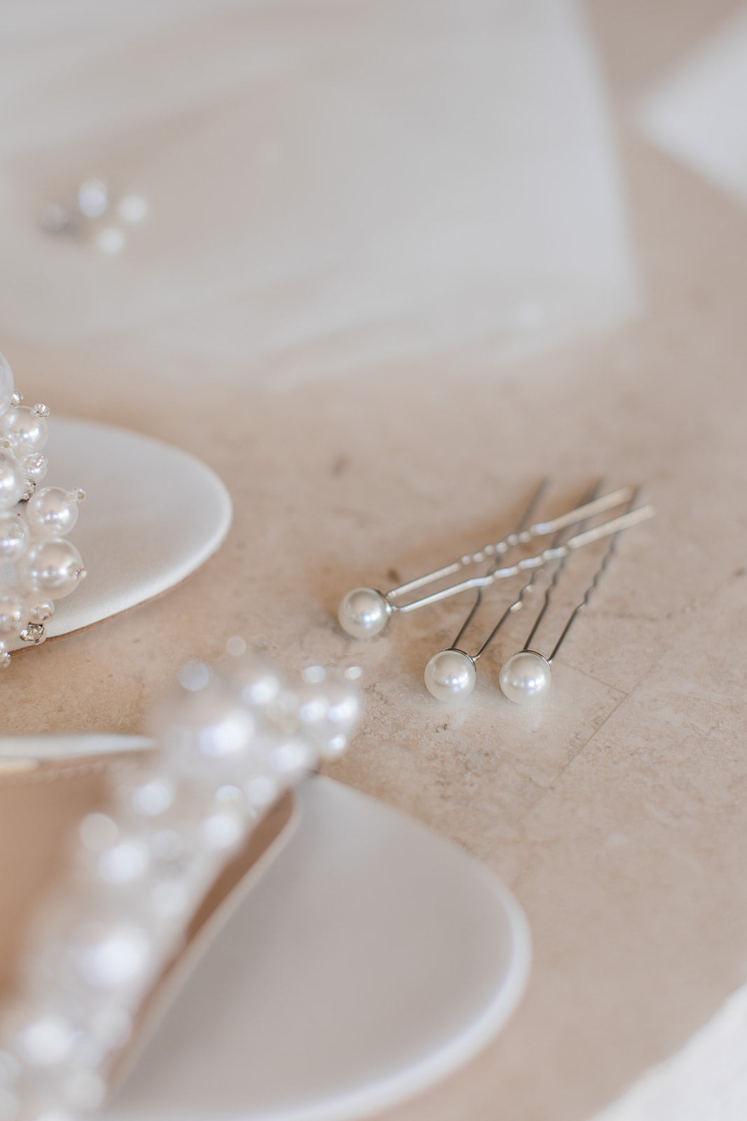 Mila - Pearl Bridal Hair Pin Trio