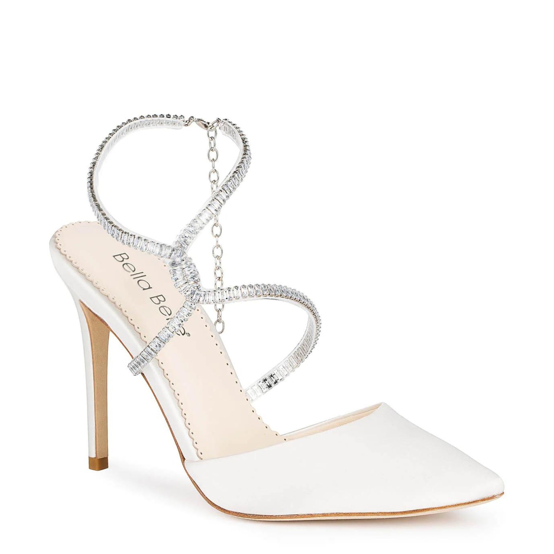 Buy Sidney - Ivory Crystal Strappy Bridal Heels online | The White Collection Australia