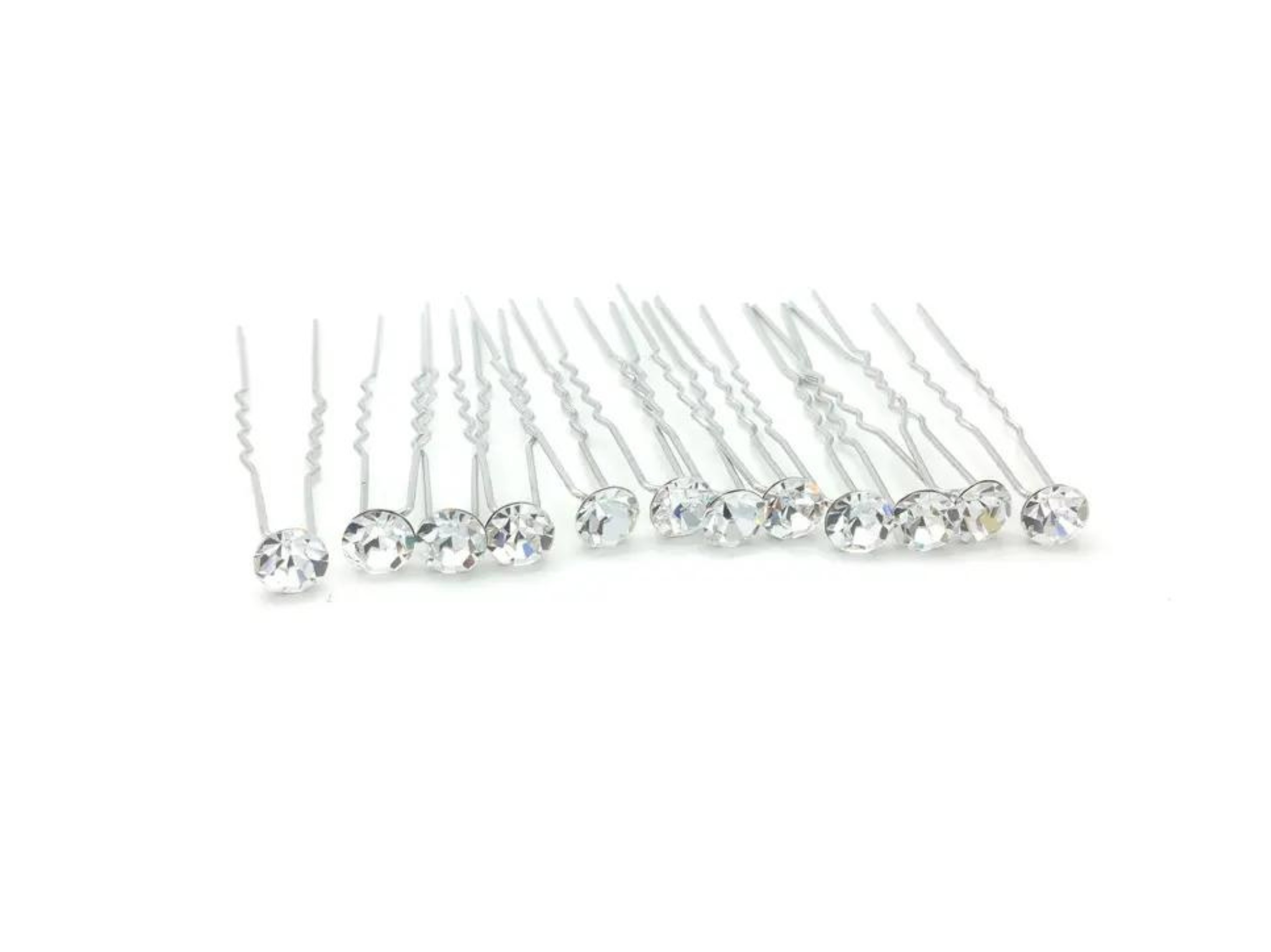 Aria - Bridal Crystal Hair Pin Trio