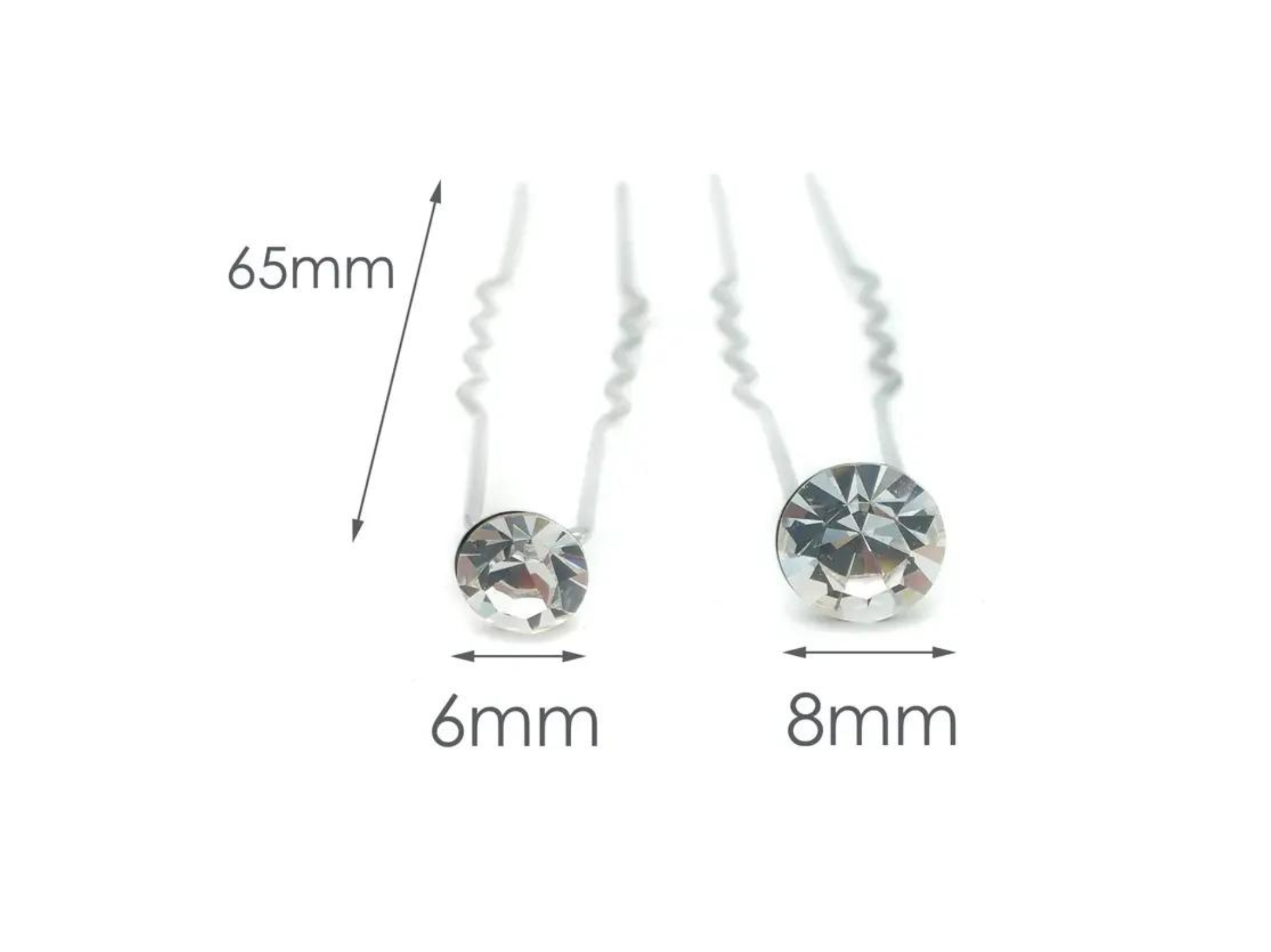 Aria - Bridal Crystal Hair Pin Trio