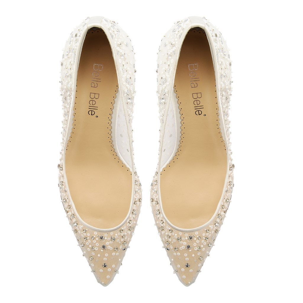 Bella Belle - Elsa - Sequin Crystal Wedding Shoes - Wedding Shoes Sydney