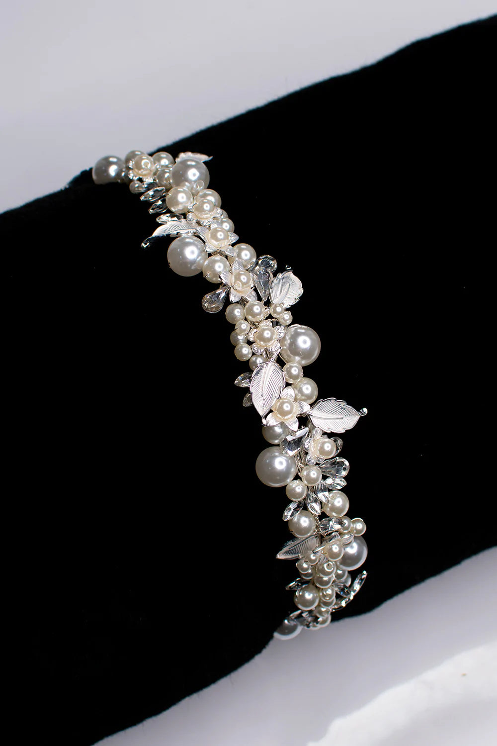 Buy Anne - Pearl Crystal Bridal Headband online | The White Collection Australia