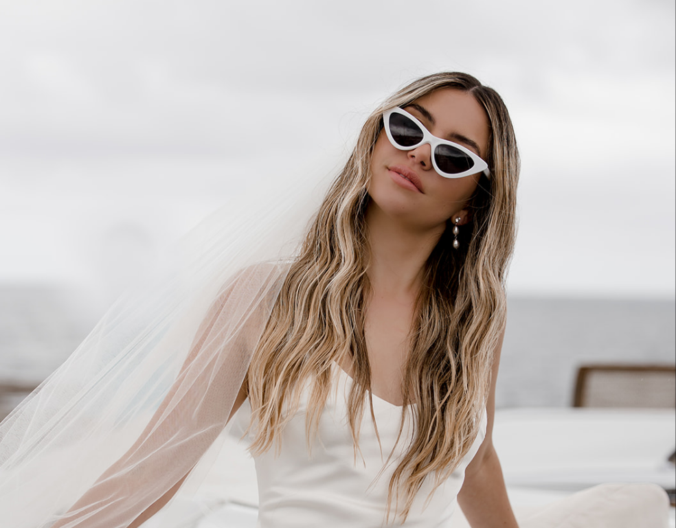 Brittany - White Cat Eye Sunglasses