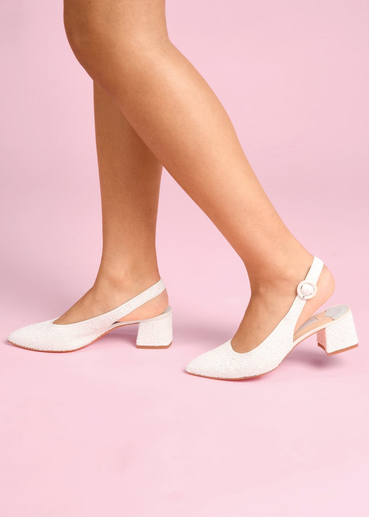 January - Pearl by Charlotte Mills Wedding Shoes