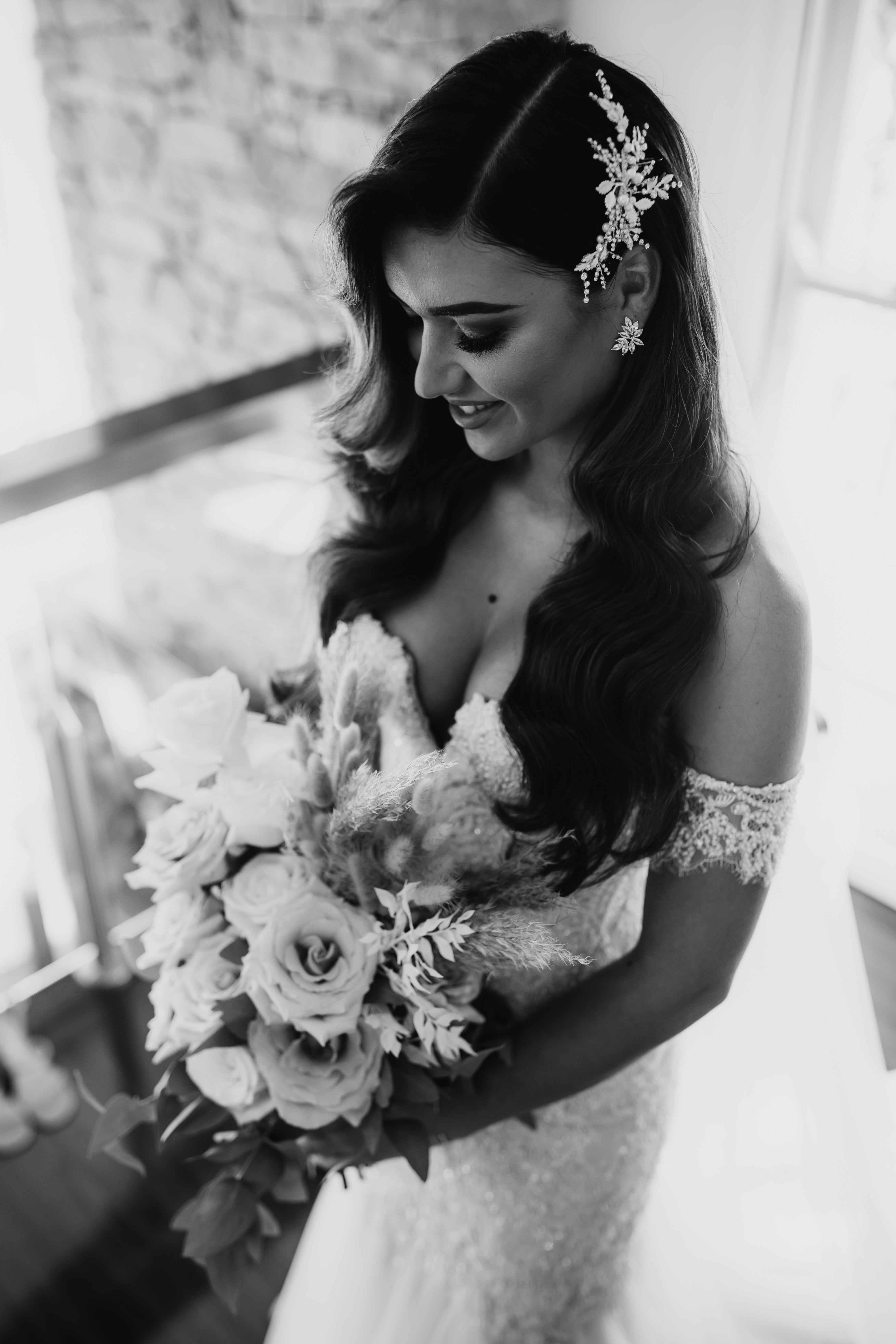 Buy Blake - Crystal Cluster Bridal Stud Earrings online | The White Collection Australia