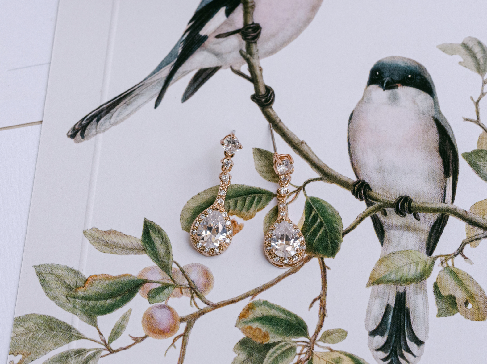 Buy Emily - Petite Teardrop Crystal Bridal Earrings online | The White Collection Australia
