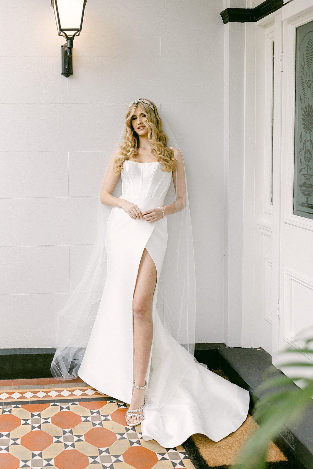 Buy Anne - Pearl Crystal Bridal Headband online | The White Collection Australia