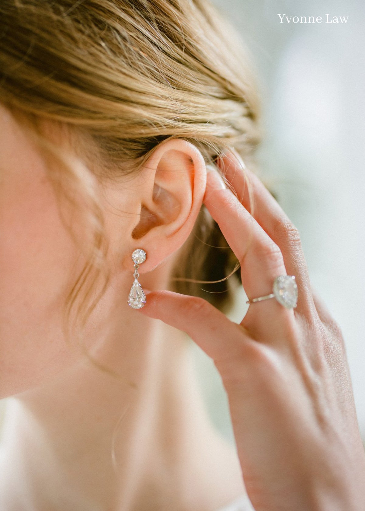 Buy Alice - Stunning Swarovski Crystal Bridal Earrings online | The White Collection Australia
