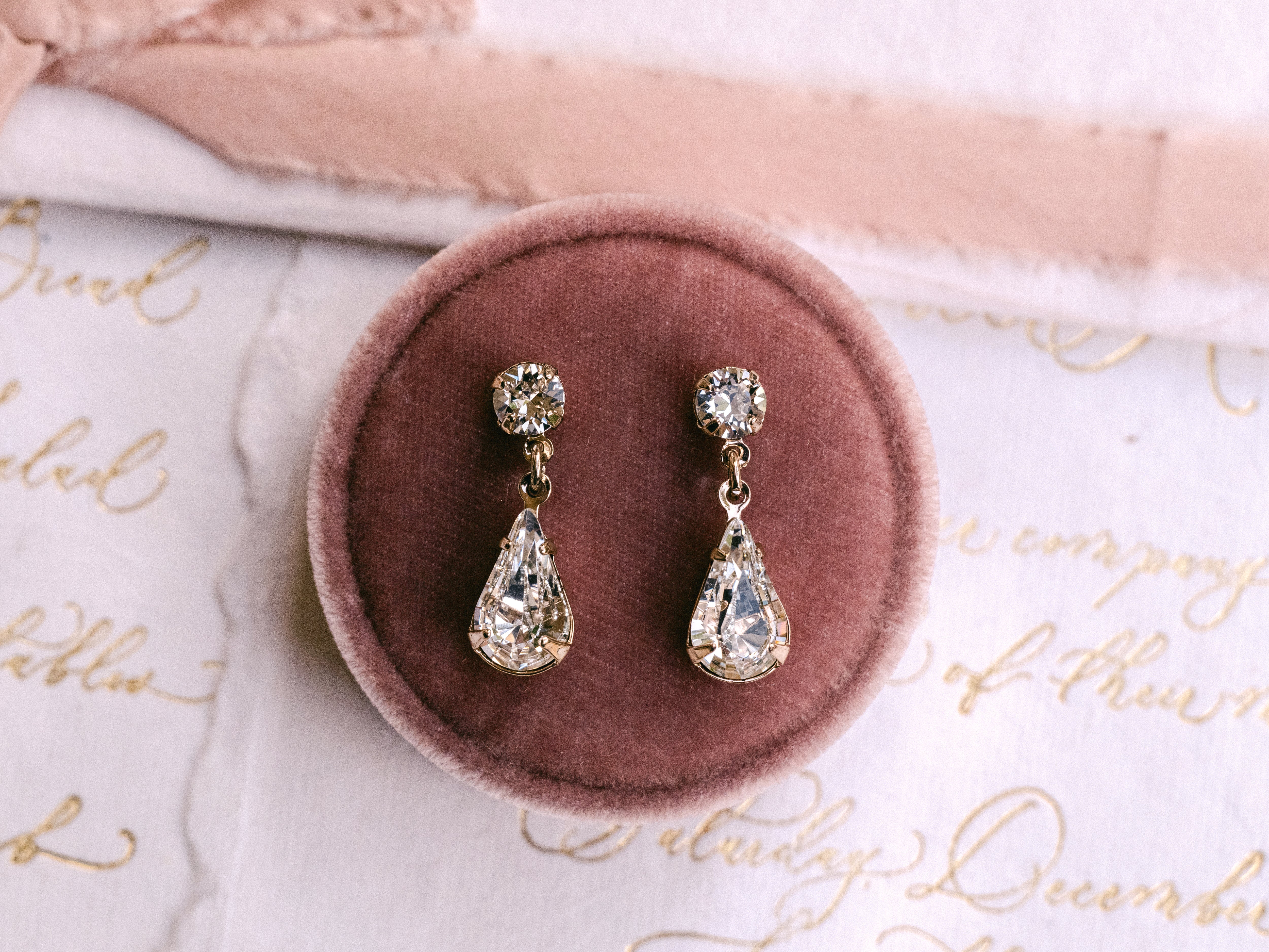 Buy Alice - Stunning Swarovski Crystal Bridal Earrings online | The White Collection Australia