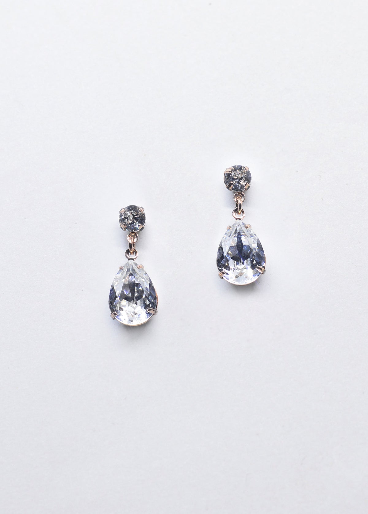 Buy Hannah - Swarovski Pear Drop Bridal Earrings online | The White Collection Australia