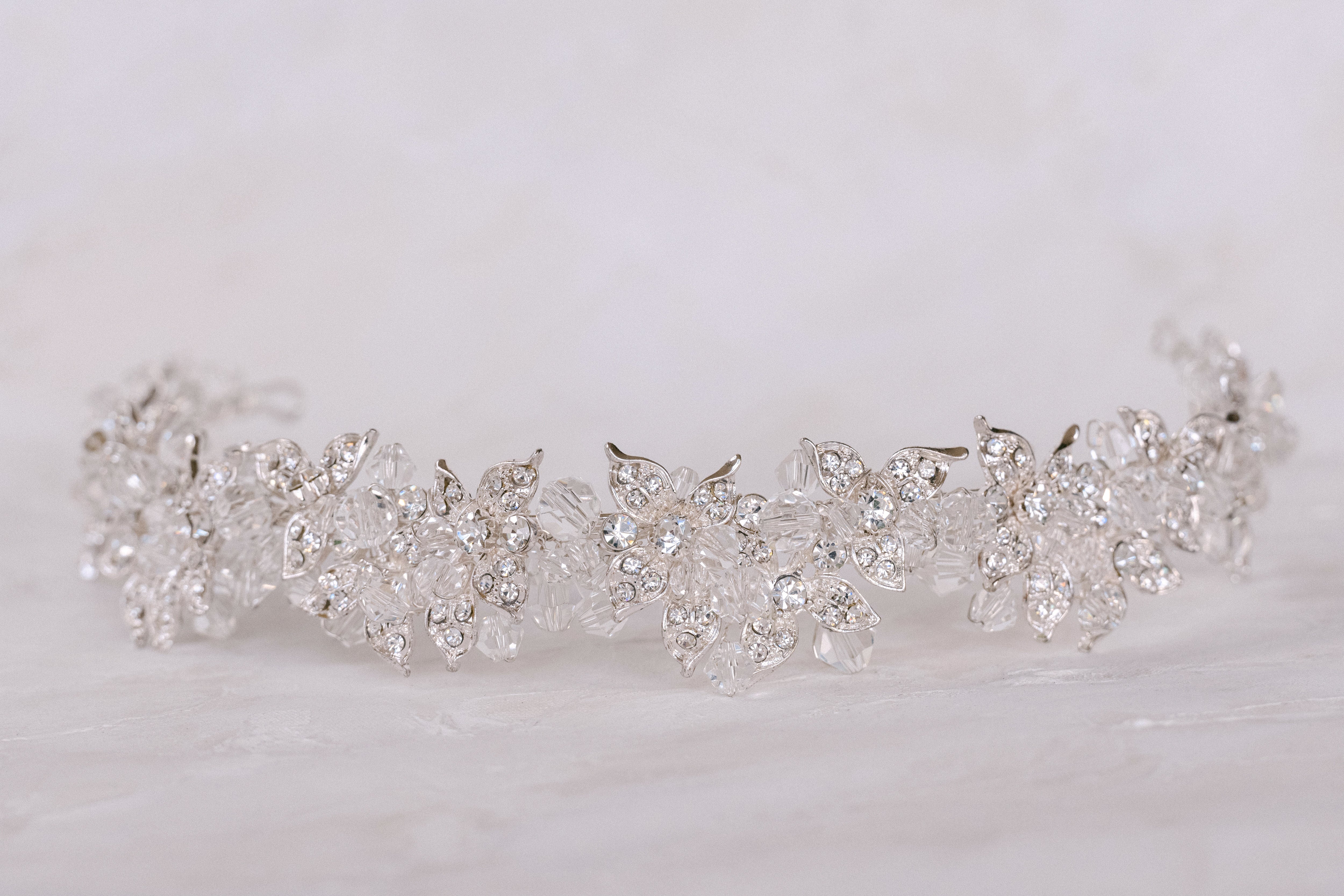 Isabelle - Modern Crystal Bridal Crown
