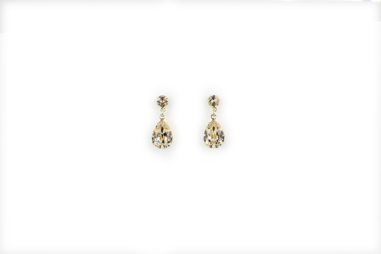 Buy Hannah - Swarovski Pear Drop Bridal Earrings online | The White Collection Australia