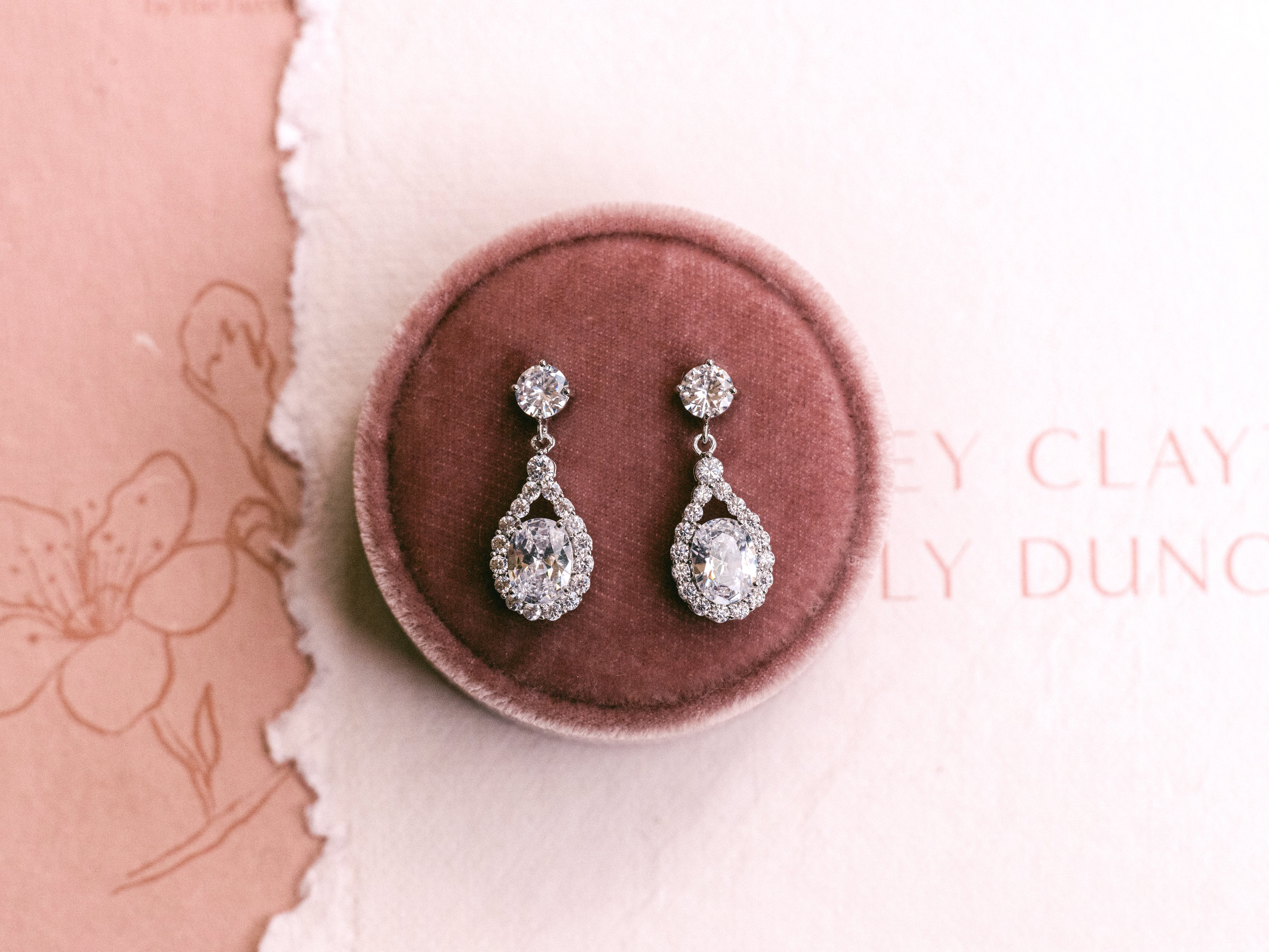 Buy Nova - Petite Crystal Bridal Drop Earrings online | The White Collection Australia