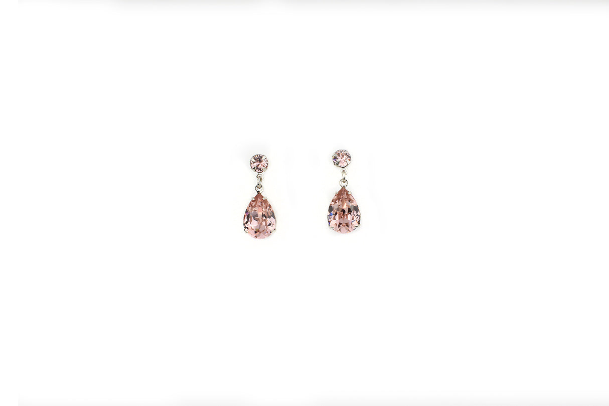 Buy Hannah - Swarovski Pear Drop Bridal Earrings online | The White Collection Australia