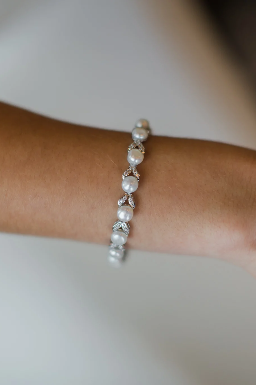Buy Simone - Freshwater Pearl Bridal Bracelet online | The White Collection Australia