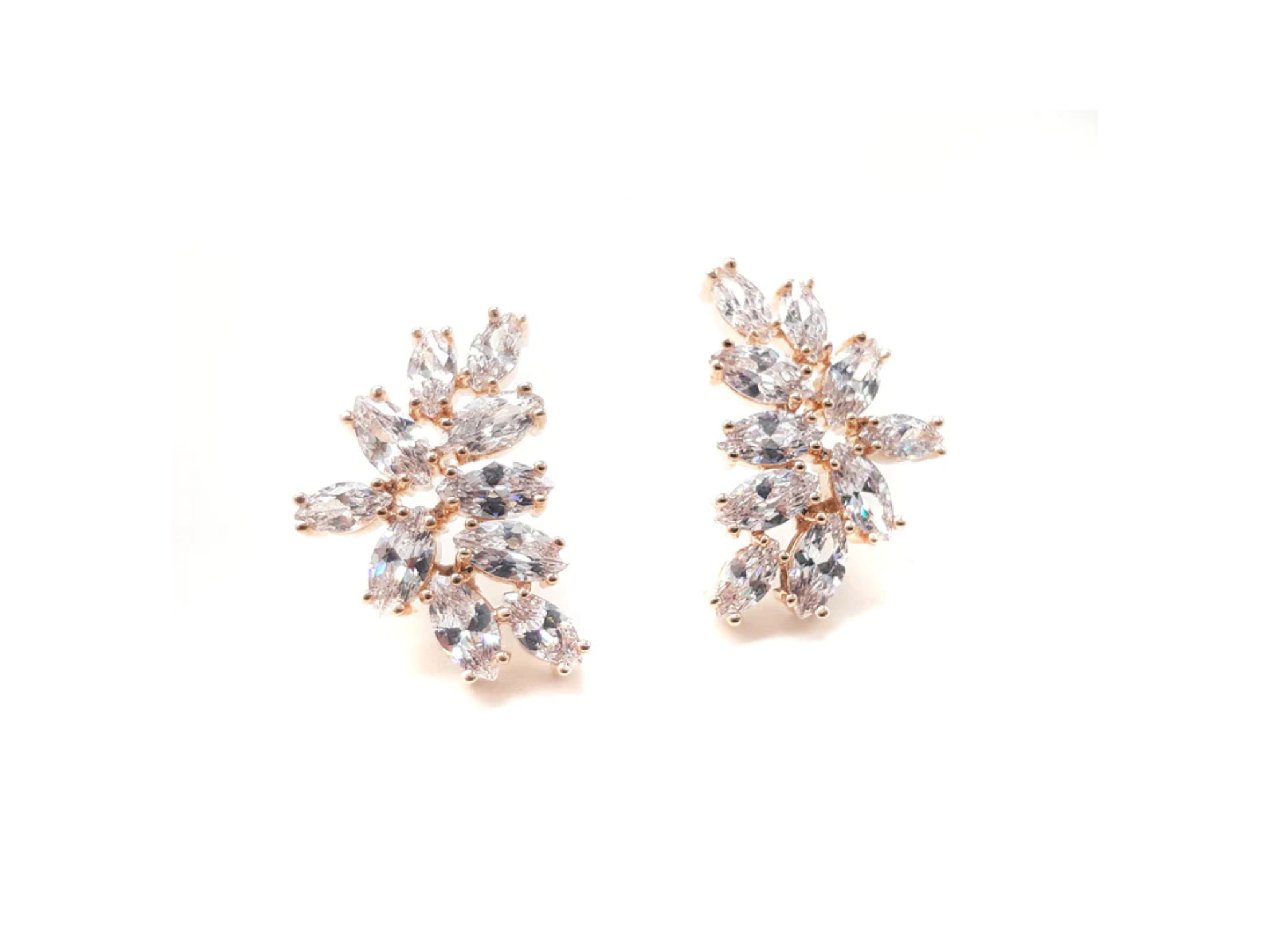 Buy Blake - Crystal Cluster Bridal Stud Earrings online | The White Collection Australia