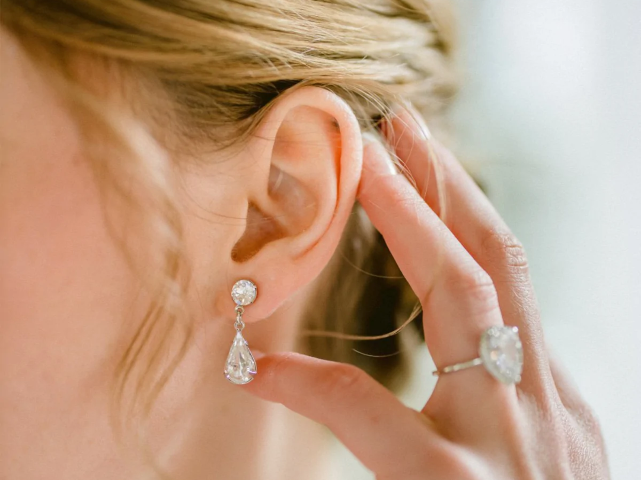 Buy Alice - Stunning Swarovski Crystal Bridal Earrings online | The White Collection Australia