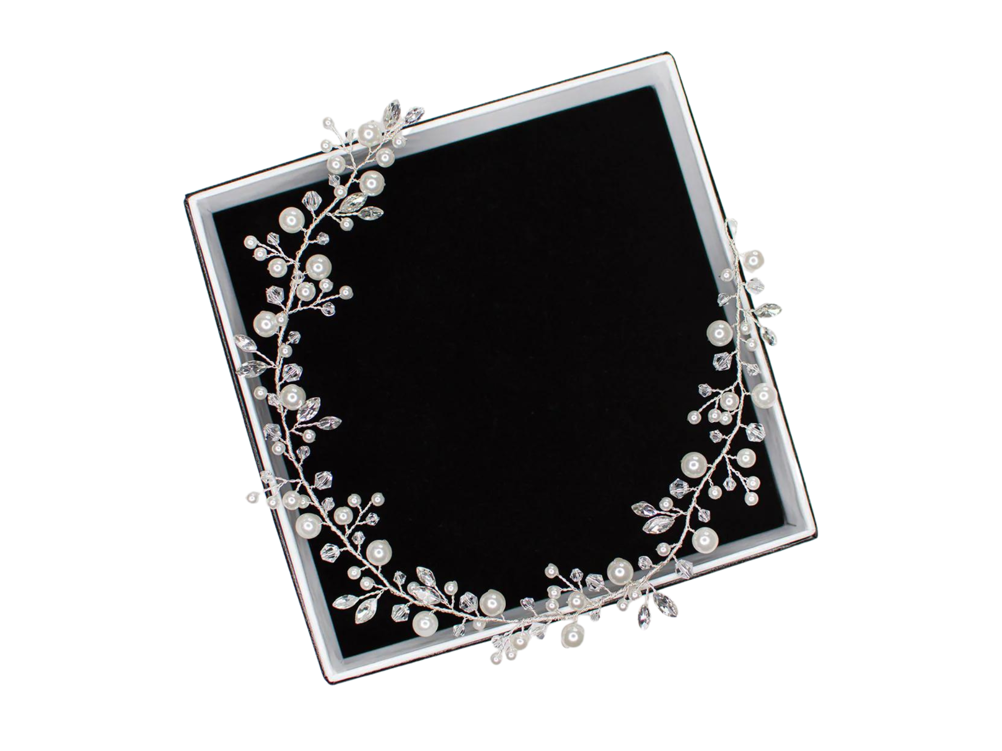 Buy Cleo Pearl & Crystal Bridal Hair Vine online | The White Collection Australia